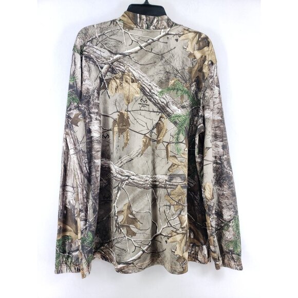 Realtree Long Sleeve Camouflage Shirt Men XL 46-48 Polyester Spandex Blend - Picture 2 of 7